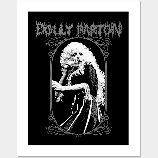 Dolly Parton Metal Style Wall Art by theloudandnoisy